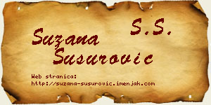 Suzana Susurović vizit kartica